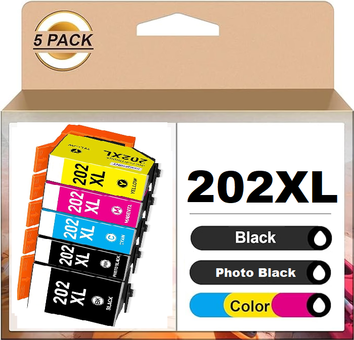 Πολυσυσκευασία EPSON ΣΥΜΒΑΤΟ INK T202XL   BK*1,PB*1,C*1,M*1,Y*1  (5 τμχ.)