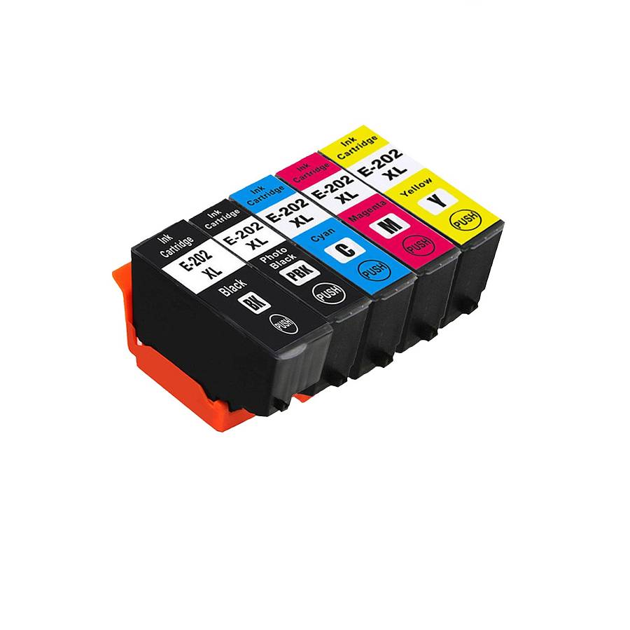 EPSON ΣΥΜΒΑΤΟ INK T202XL MULTIPACK BK*1,PB*1,C*1,M*1,Y*1 ***COMPO***  (5 τμχ.)