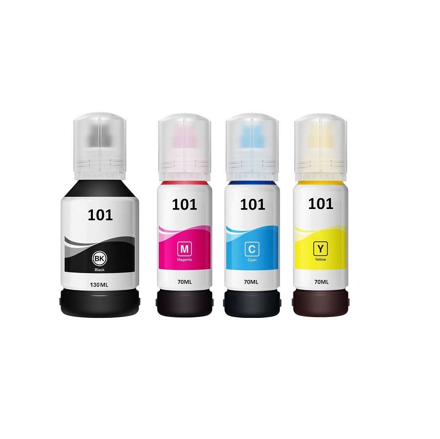 EPSON ΣΥΜΒΑΤΟ INK 101/102/103/104/106  BOTTLE MULTIPACK (BLACK130ML, COLORS 70ML)